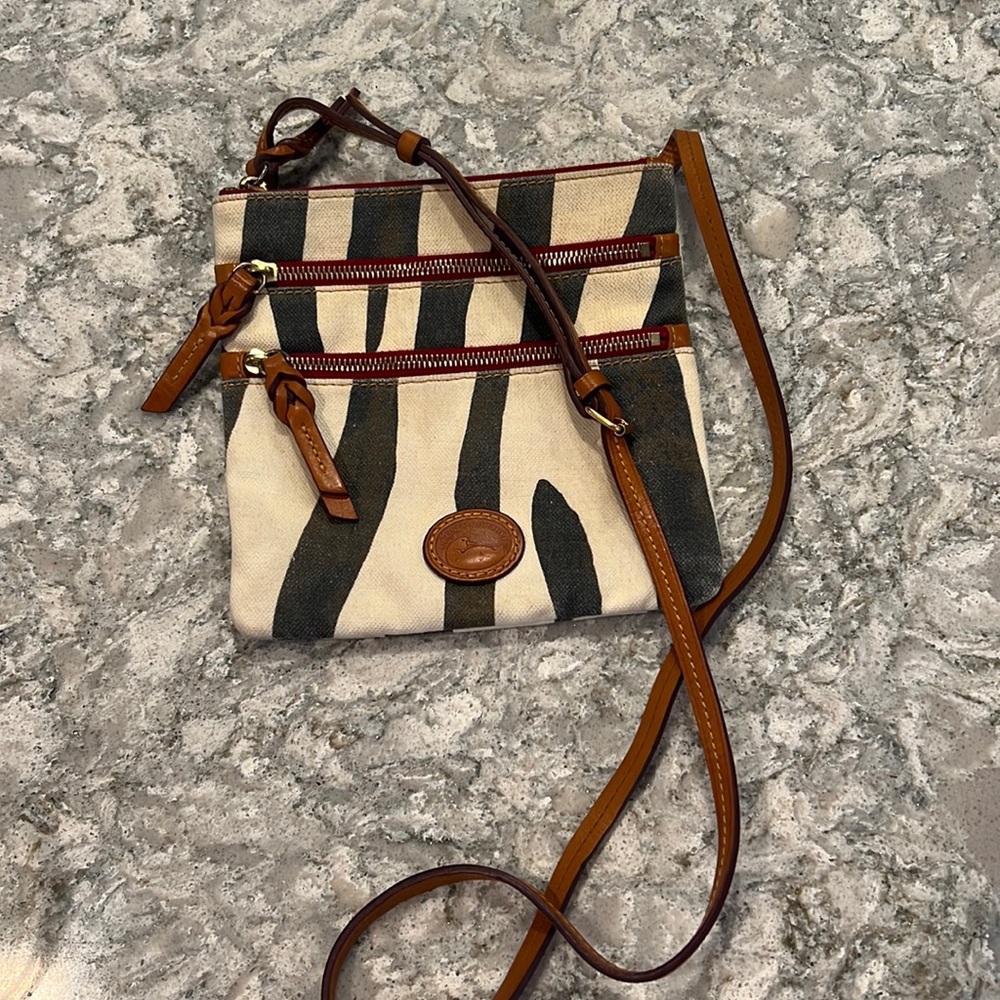 Vintage Zebra printed Dooney & Bourke
